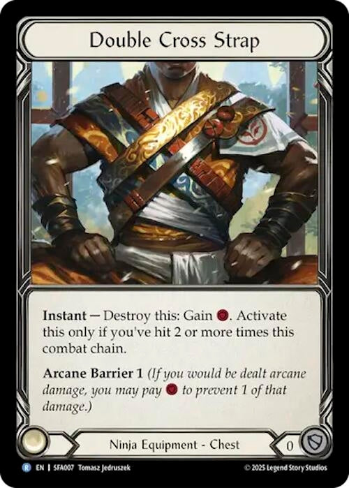 Image for Double Cross Strap (SFA007) (Silver Age Chapter 2) - Flesh and Blood TCG