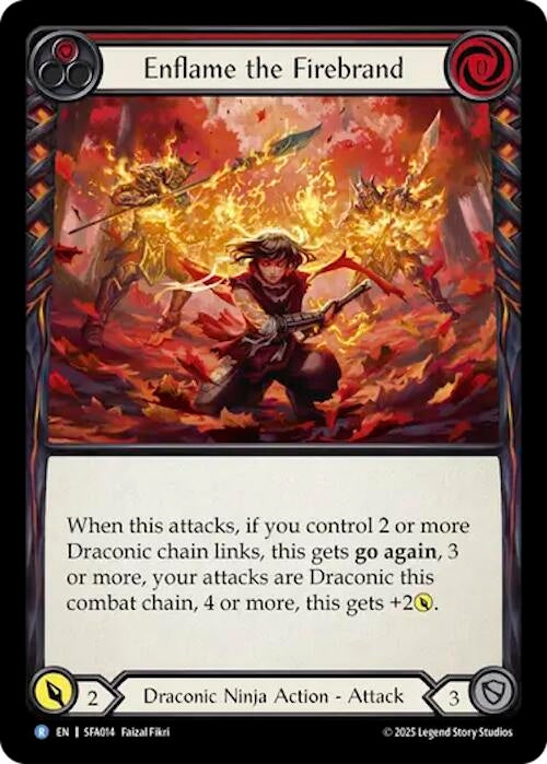 Image for Enflame the Firebrand (SFA014) (Silver Age Chapter 2) - Flesh and Blood TCG
