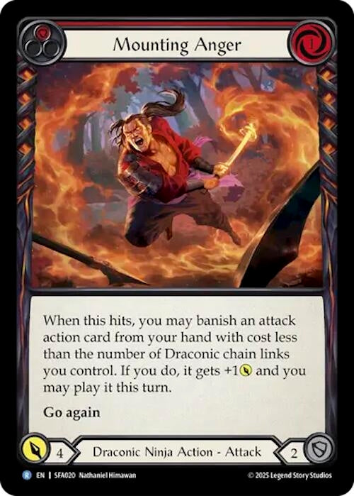Image for Mounting Anger (SFA020) (Silver Age Chapter 2) - Flesh and Blood TCG