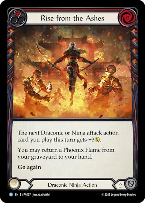Image for Rise from the Ashes (SFA027) (Silver Age Chapter 2) - Flesh and Blood TCG