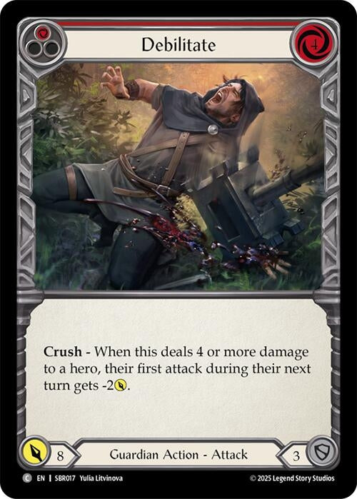 Image for Debilitate (Red) (SBR017) (Silver Age Chapter 1) - Flesh and Blood TCG