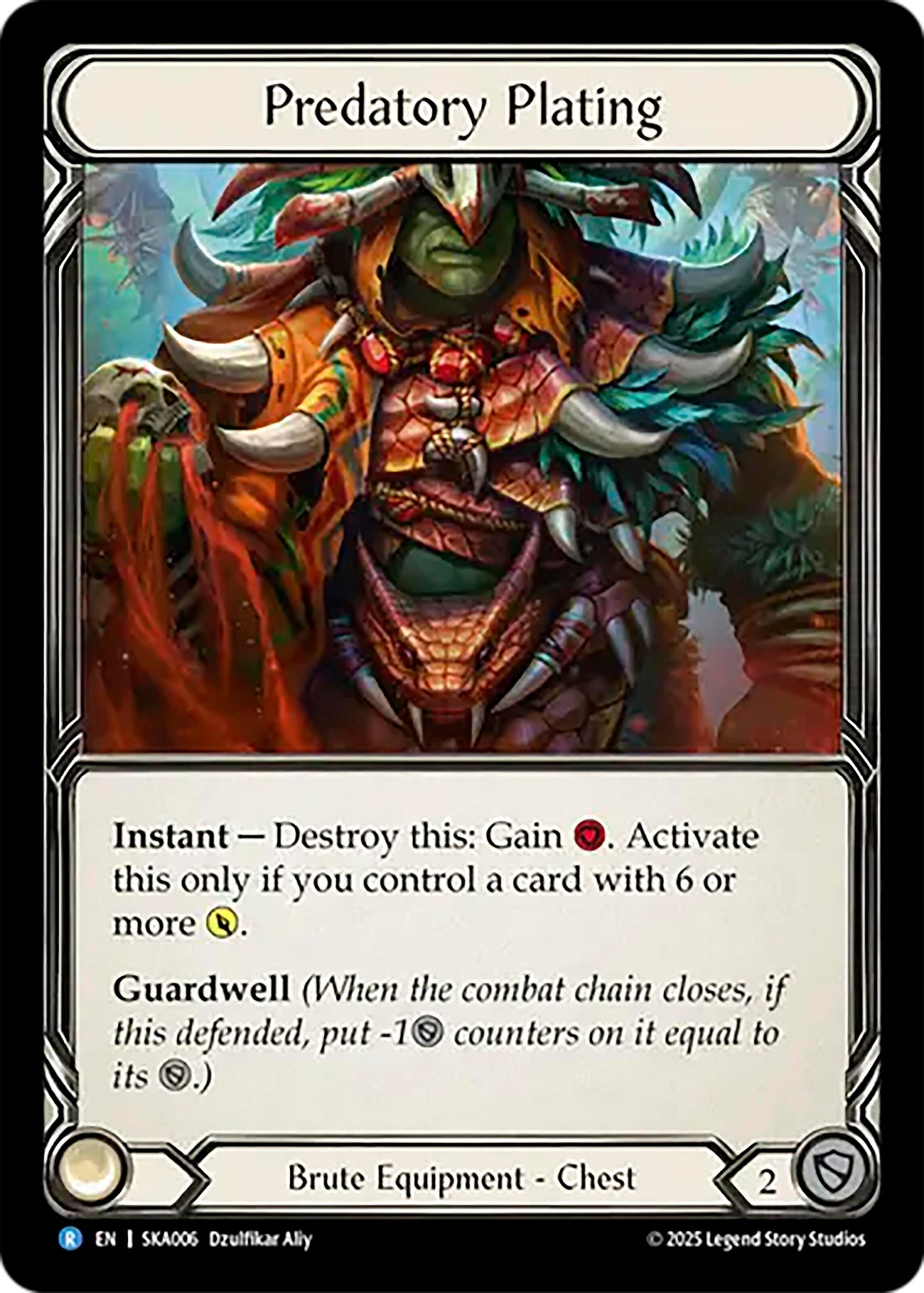 Image for Predatory Plating (SKA006) (Silver Age Chapter 1) - Flesh and Blood TCG