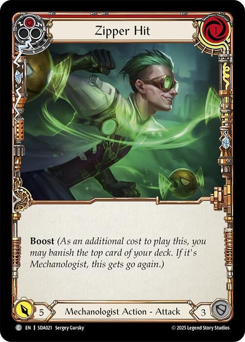 Image for Zipper Hit (Red) (SDA021) (Silver Age Chapter 1) - Flesh and Blood TCG