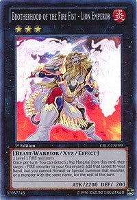 Brotherhood of the Fire Fist - Lion Emperor (99) (CBLZ) - YuGiOh Single