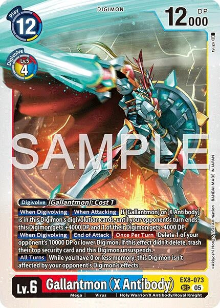 Image for Gallantmon (X Antibody) (Reprint) (EX8-073 SEC) (Advanced Booster Digimon Generation) - Digimon Card Game