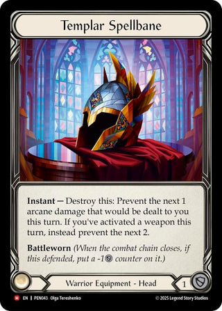 Image for Templar Spellbane (PEN043) (Compendium of Rathe) - Flesh and Blood TCG