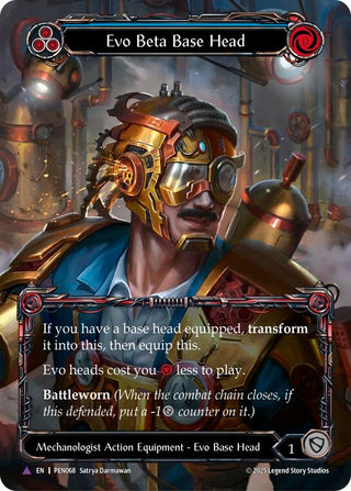 Image for Evo Beta Base Head (Blue) (Marvel) (PEN068) (Compendium of Rathe) - Flesh and Blood TCG