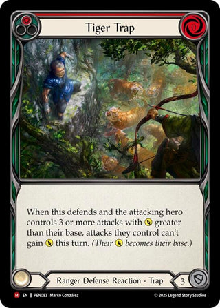 Image for Tiger Trap (Red) (PEN083) (Compendium of Rathe) - Flesh and Blood TCG