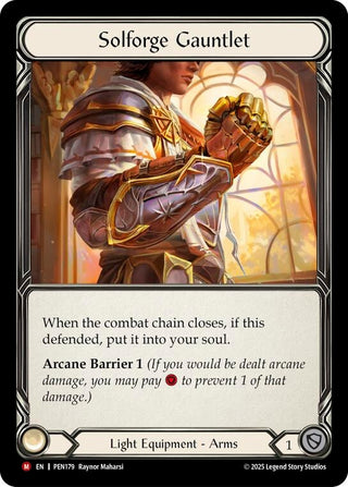 Image for Solforge Gauntlet (PEN179) (Compendium of Rathe) - Flesh and Blood TCG