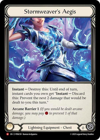 Image for Stormweavers Aegis (PEN239) (Compendium of Rathe) - Flesh and Blood TCG