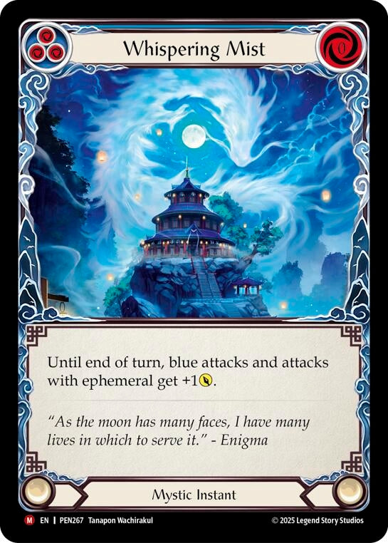 Image for Whispering Mist (Blue) (PEN267) (Compendium of Rathe) - Flesh and Blood TCG