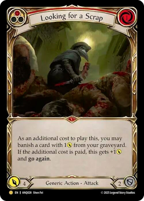 Image for Looking For A Scrap (Red) (ANQ028) (ANQ028) (Compendium of Rathe - Antiquity Pack) - Flesh and Blood TCG