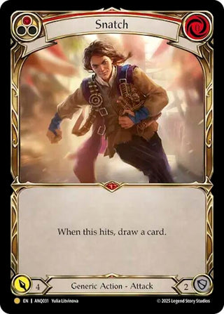 Image for Snatch (Red) (ANQ031) (ANQ031) (Compendium of Rathe - Antiquity Pack) - Flesh and Blood TCG