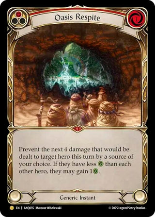 Image for Oasis Respite (Red) (ANQ035) (ANQ035) (Compendium of Rathe - Antiquity Pack) - Flesh and Blood TCG