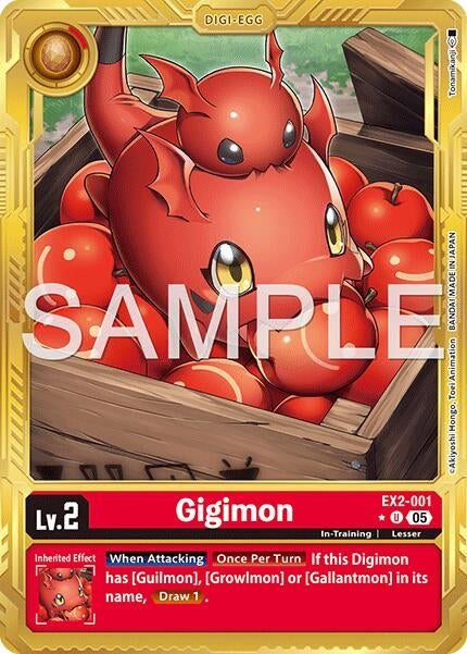 Image for Gigimon (Gold Border) (EX2-001 U) (Advanced Booster Digimon Generation) - Digimon Card Game