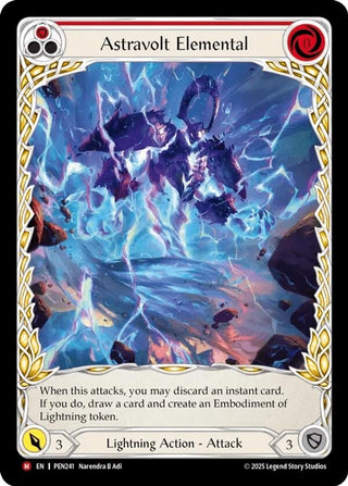 Image for Astravolt Elemental (Red) (Extended Art) (PEN241) (Compendium of Rathe) - Flesh and Blood TCG
