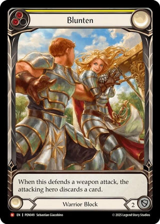 Image for Blunten (Yellow) (Extended Art) (PEN049) (Compendium of Rathe) - Flesh and Blood TCG