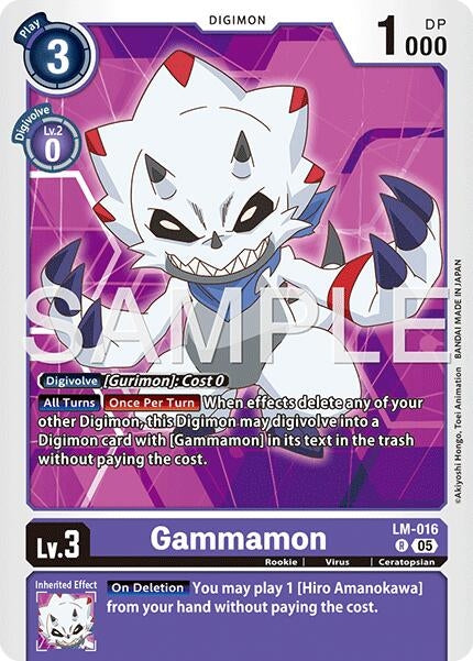Image for Gammamon - LM-016 (Reprint) (LM-016 R) (Advanced Booster Digimon Generation) - Digimon Card Game