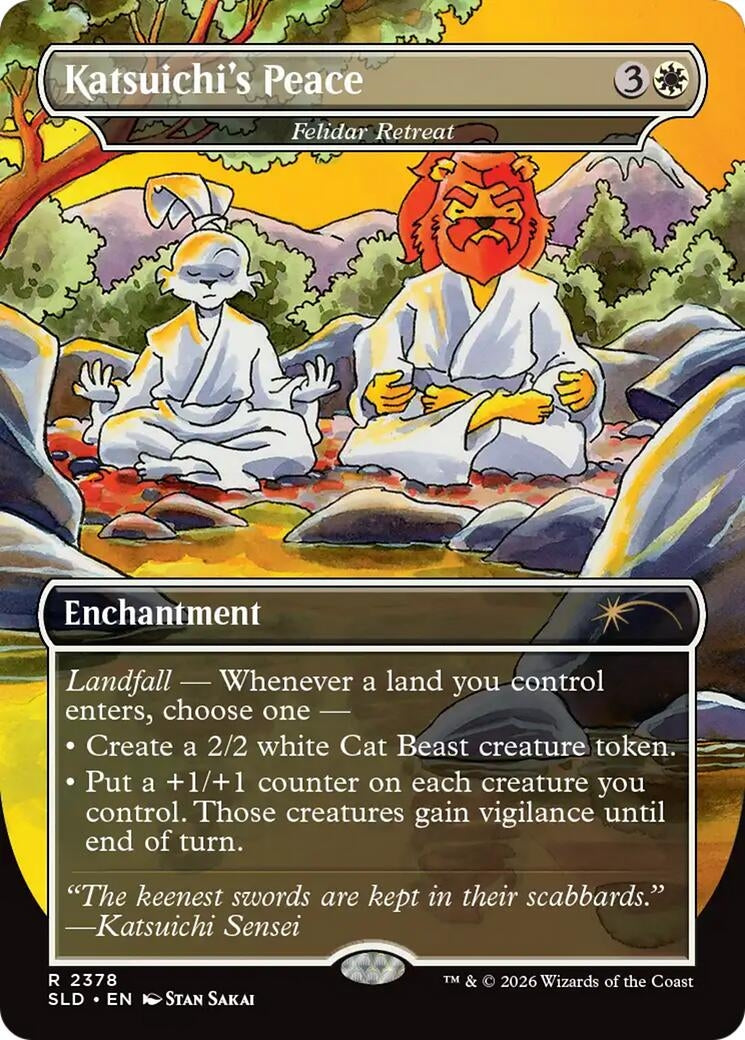 Image for Katsuichi's Peace - Felidar Retreat (2378) (Secret Lair Drop Series) - Magic: The Gathering