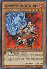 Brotherhood of the Fire Fist - Rhino (28) (LTGY) - YuGiOh Single