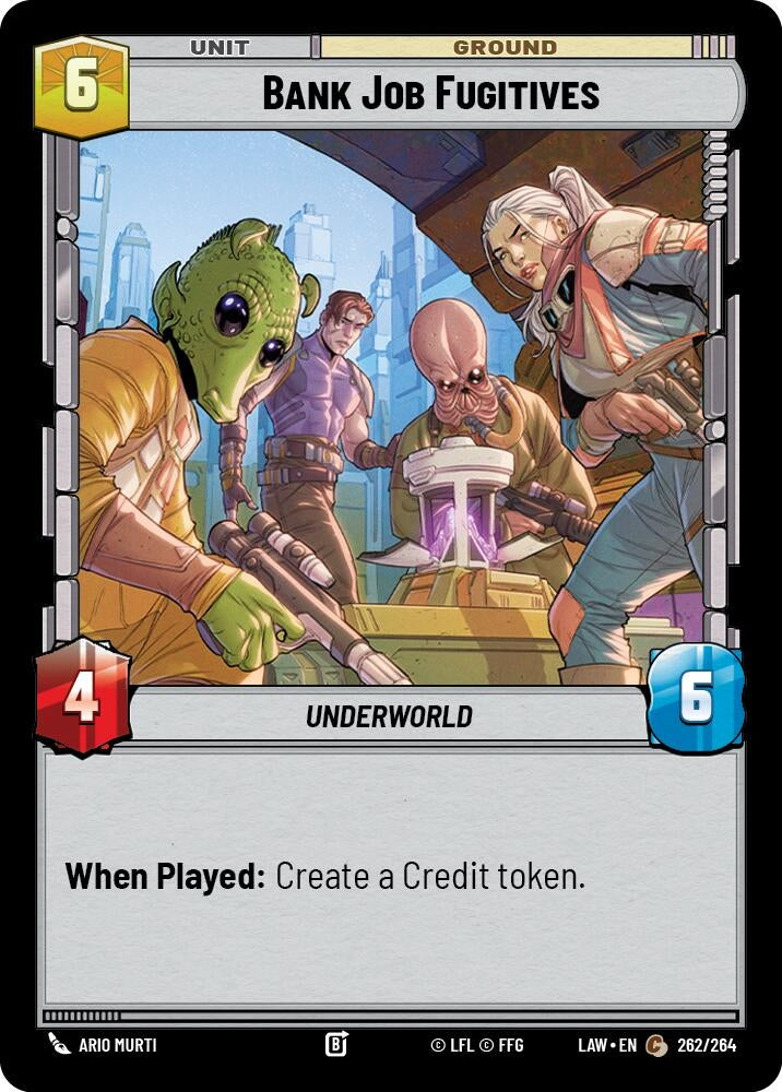 Image for Bank Job Fugitives (262/264) (A Lawless Time) - Star Wars: Unlimited