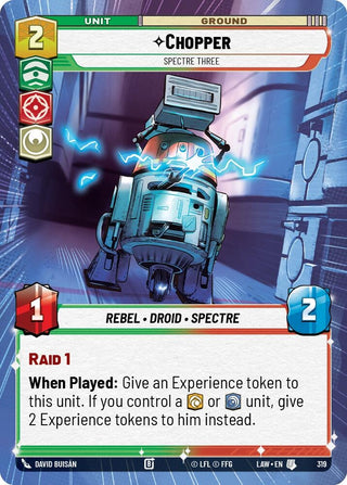 Image for Chopper - Spectre Three (Hyperspace) (319) (A Lawless Time) - Star Wars: Unlimited
