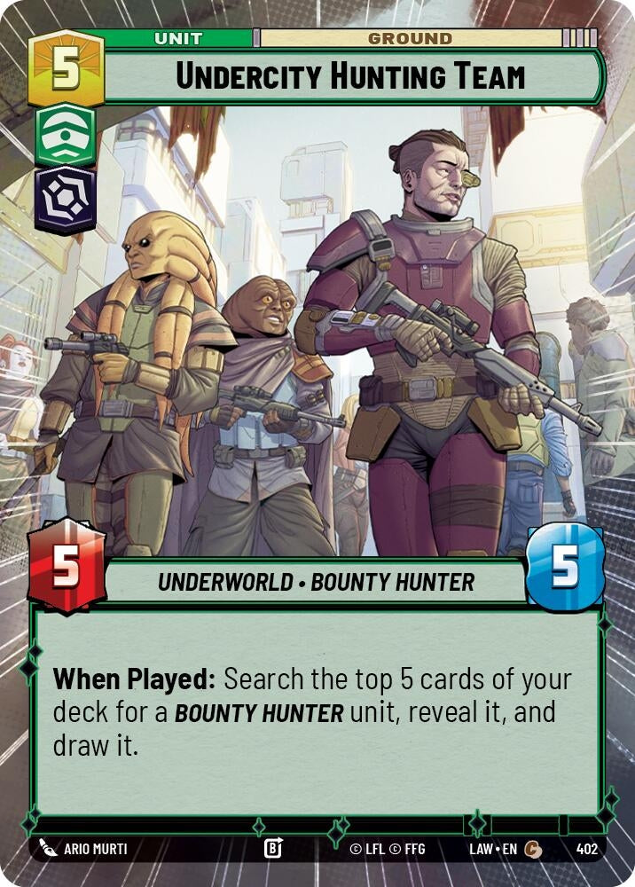 Image for Undercity Hunting Team (Hyperspace) (402) (A Lawless Time) - Star Wars: Unlimited