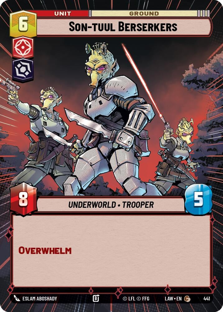 Image for Son-tuul Berserkers (Hyperspace) (441) (A Lawless Time) - Star Wars: Unlimited