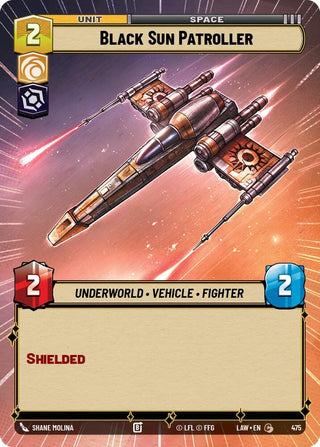 Image for Black Sun Patroller (Hyperspace) (475) (A Lawless Time) - Star Wars: Unlimited