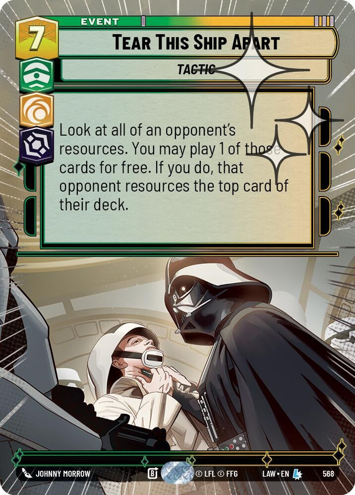 Image for Tear This Ship Apart (Hyperspace Foil) (568) (A Lawless Time) - Star Wars: Unlimited