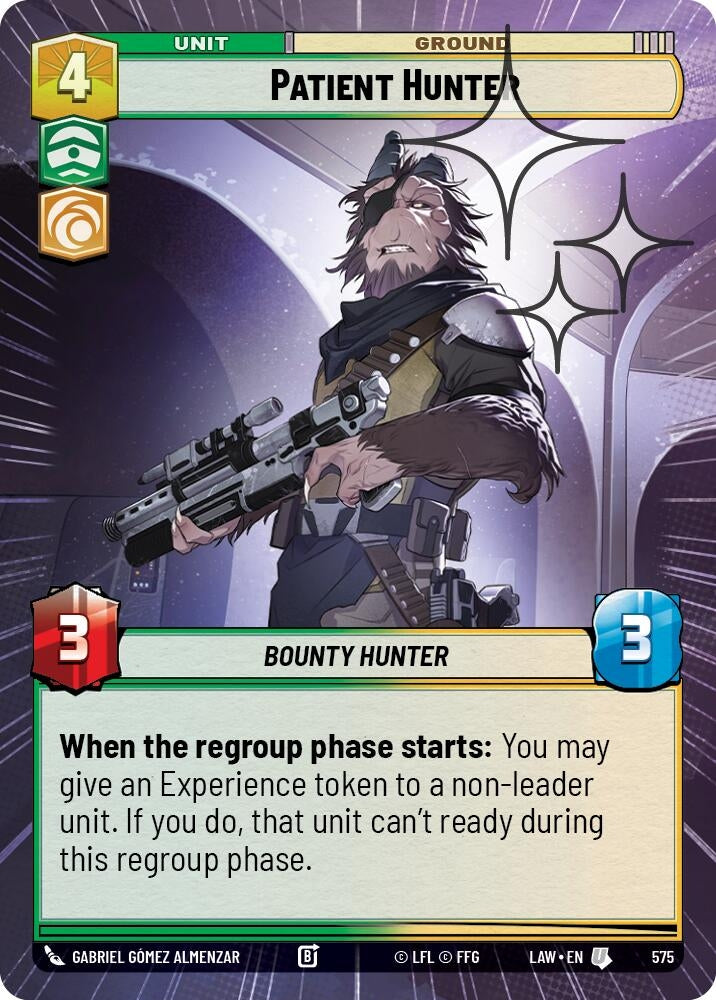 Image for Patient Hunter (Hyperspace Foil) (575) (A Lawless Time) - Star Wars: Unlimited