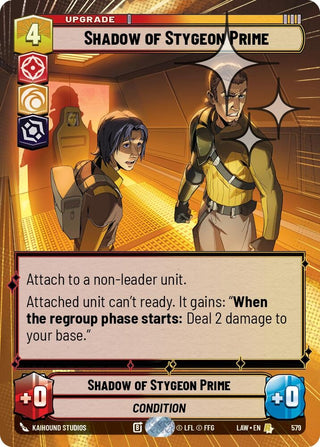 Image for Shadow of Stygeon Prime (Hyperspace Foil) (579) (A Lawless Time) - Star Wars: Unlimited