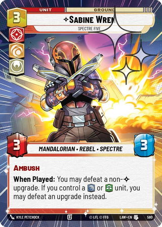 Image for Sabine Wren - Spectre Five (Hyperspace Foil) (580) (A Lawless Time) - Star Wars: Unlimited