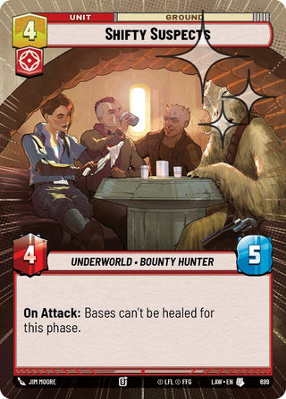 Image for Shifty Suspects (Hyperspace Foil) (699) (A Lawless Time) - Star Wars: Unlimited
