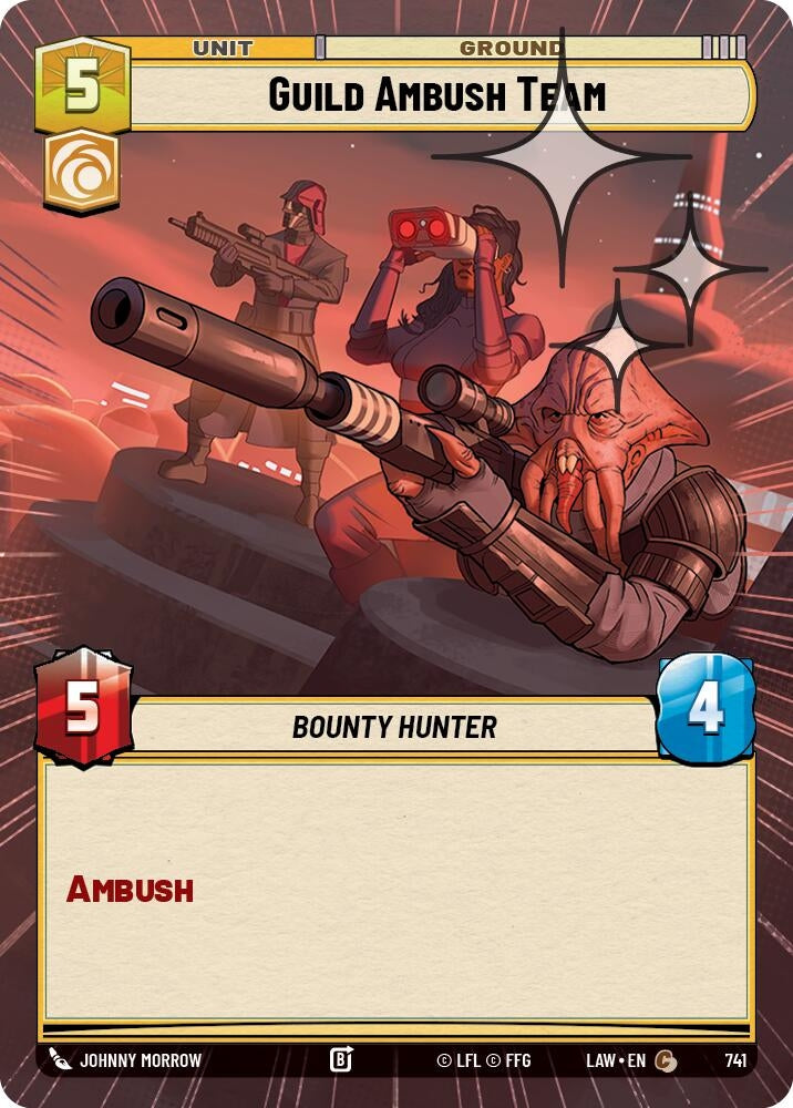Image for Guild Ambush Team (Hyperspace Foil) (741) (A Lawless Time) - Star Wars: Unlimited