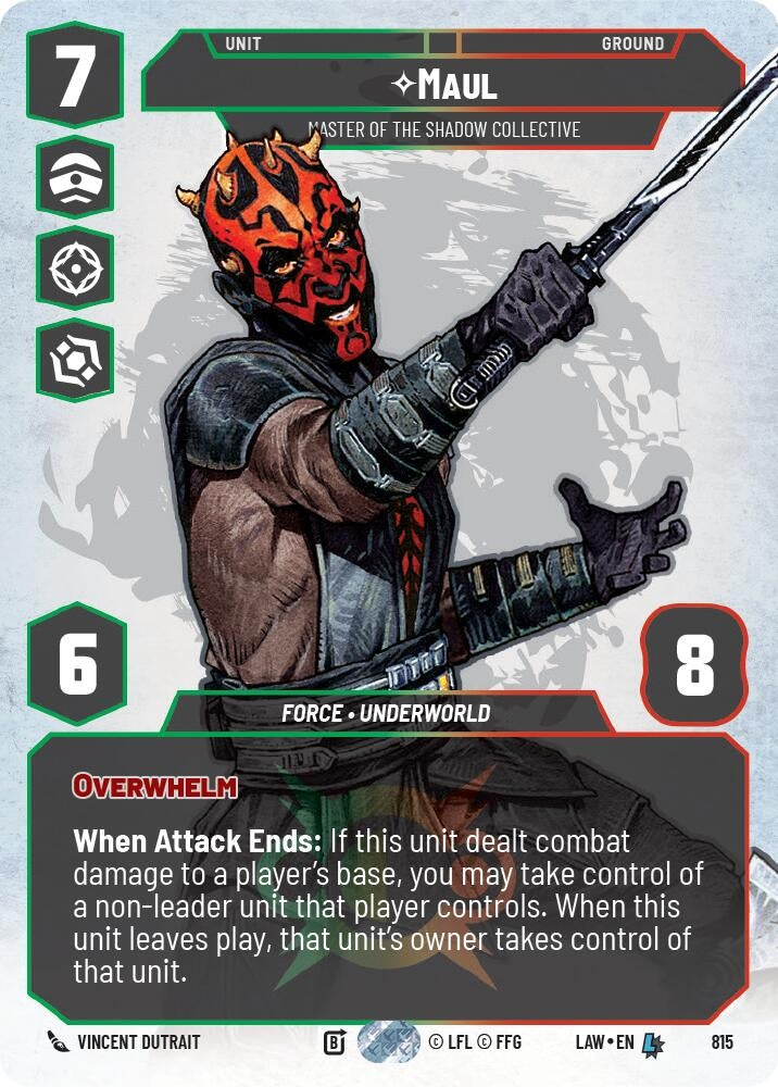 Image for Maul - Master of the Shadow Collective (Prestige) (815) (A Lawless Time) - Star Wars: Unlimited