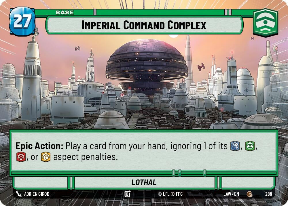 Image for Imperial Command Complex // Shield (Hyperspace) (288 // T06) (A Lawless Time) - Star Wars: Unlimited