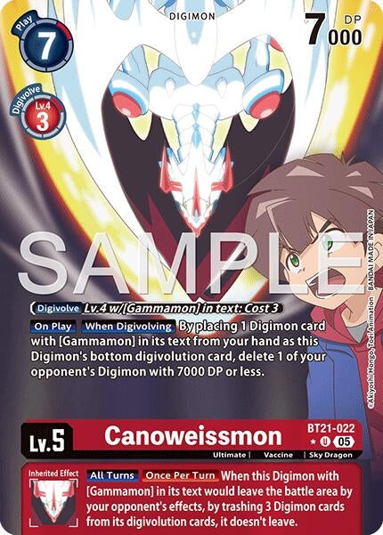 Image for Canoweissmon (Alternate Art) (BT21-022 U) (Advanced Booster Digimon Generation) - Digimon Card Game