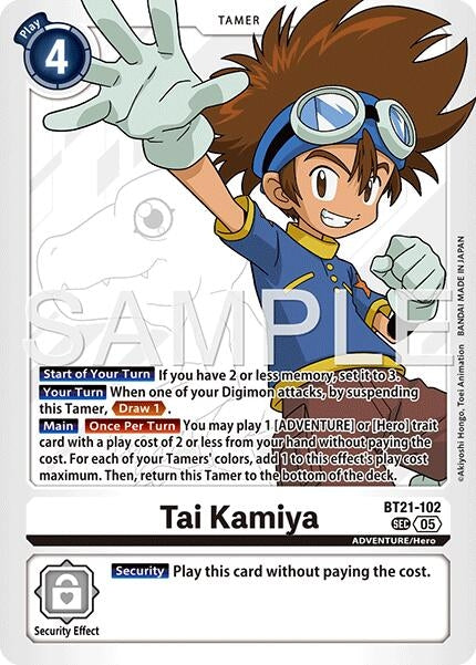 Image for Tai Kamiya - BT21-102 (Reprint) (BT21-102 SEC) (Advanced Booster Digimon Generation) - Digimon Card Game