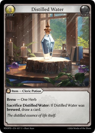 Image for Distilled Water (057) (Radiant Origins: Pantheon) - Grand Archive TCG