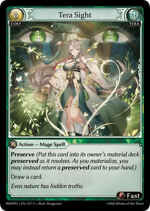 Image for Tera Sight (237) (Radiant Origins: Pantheon) - Grand Archive TCG