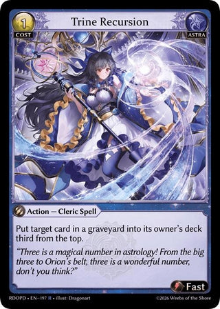 Image for Trine Recursion (197) (Radiant Origins: Pantheon) - Grand Archive TCG