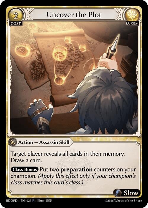 Image for Uncover the Plot (227) (Radiant Origins: Pantheon) - Grand Archive TCG