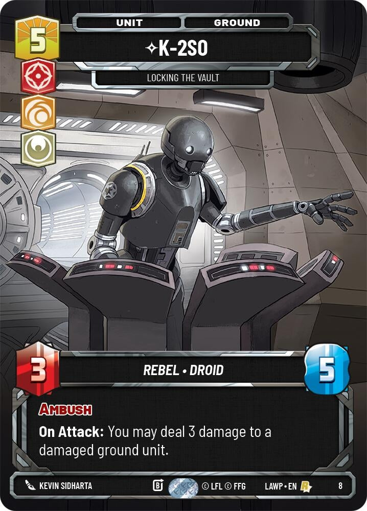 Image for K-2S0 - Locking the Vault (8) (A Lawless Time - Weekly Play Promos) - Star Wars: Unlimited