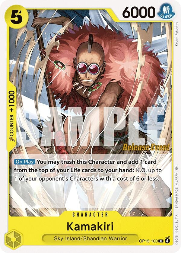Image for Kamakiri (OP15-100) (Adventure on Kami's Island Release Event Cards) - One Piece Card Game