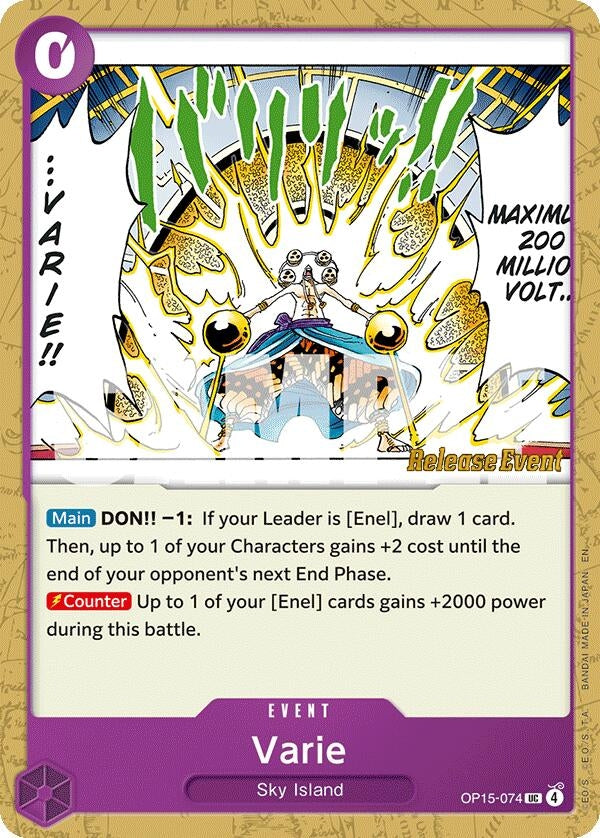 Image for Varie (OP15-074) (Adventure on Kami's Island Release Event Cards) - One Piece Card Game