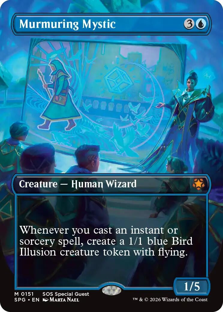 Image for Murmuring Mystic (Borderless) (151) (Special Guests) - Magic: The Gathering