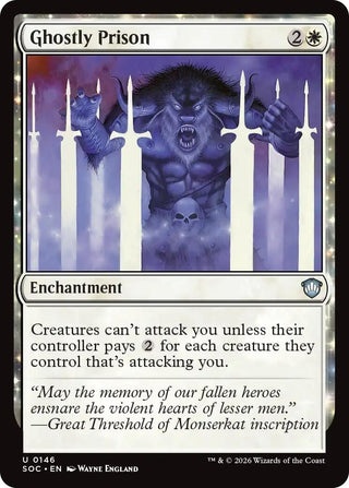 Image for Ghostly Prison (146) (Secrets of Strixhaven) - Magic: The Gathering