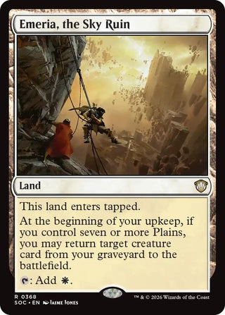 Image for Emeria, the Sky Ruin (368) (Secrets of Strixhaven) - Magic: The Gathering