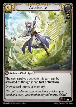 Image for Accelerate (039) (Radiant Origins) - Grand Archive TCG